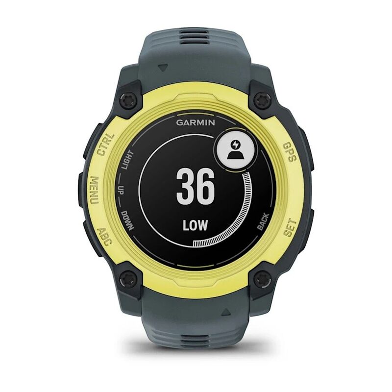 Смарт-часы Garmin Instinct E, 40 мм, Bluetooth, Electric Lime with Twilight Band, Лаймовый с серым ремешком