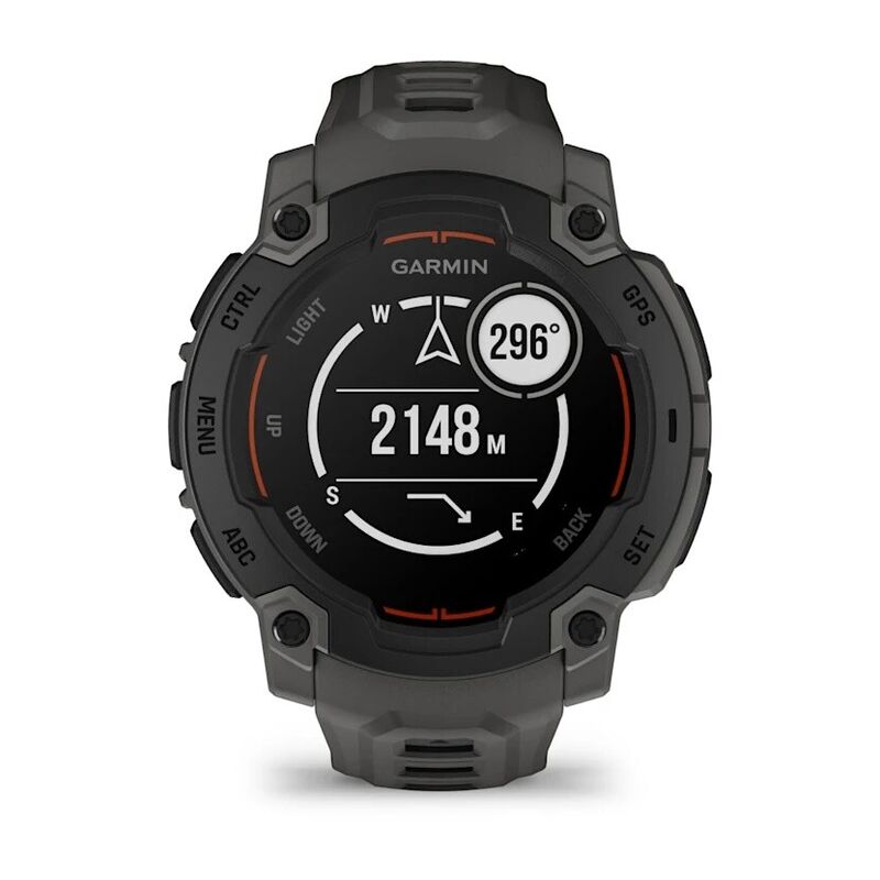 Смарт-часы Garmin Instinct E, 45 мм, Bluetooth, Black Charcoal, Черный угольный