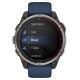Смарт-часы Garmin QUATIX 8, 47 мм, Bluetooth, Titanium/Blue, Титан/синий