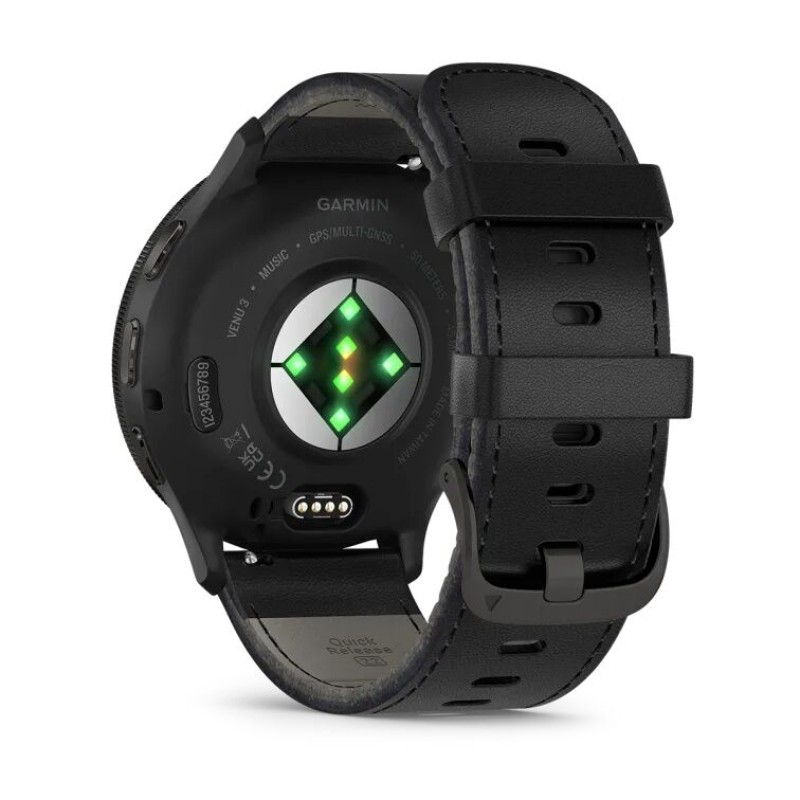 Смарт-часы Garmin Venu 3, 45 мм, Bluetooth, Slate Black, черный