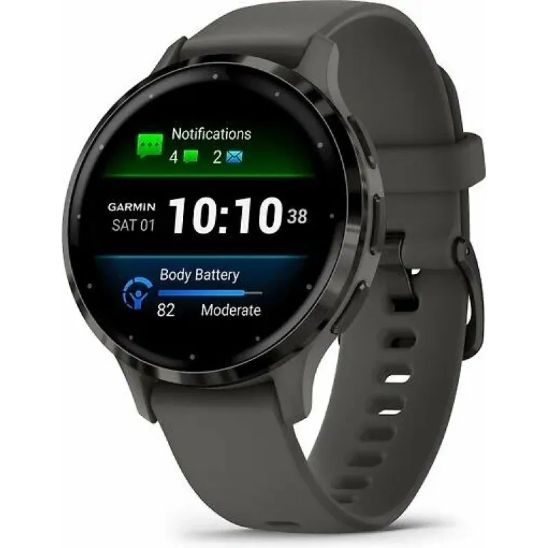 Смарт-часы Garmin Venu 3S, 41 мм, Bluetooth, Pebble Gray, серый