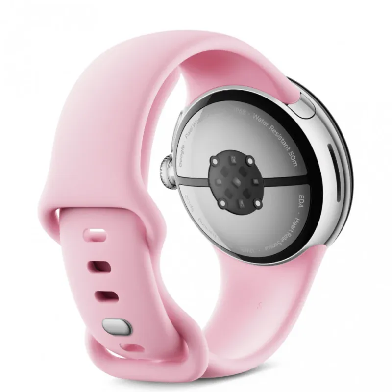 Смарт-часы Google Pixel Watch 3, 41mm, Wi-Fi, Polished Silver, розовый