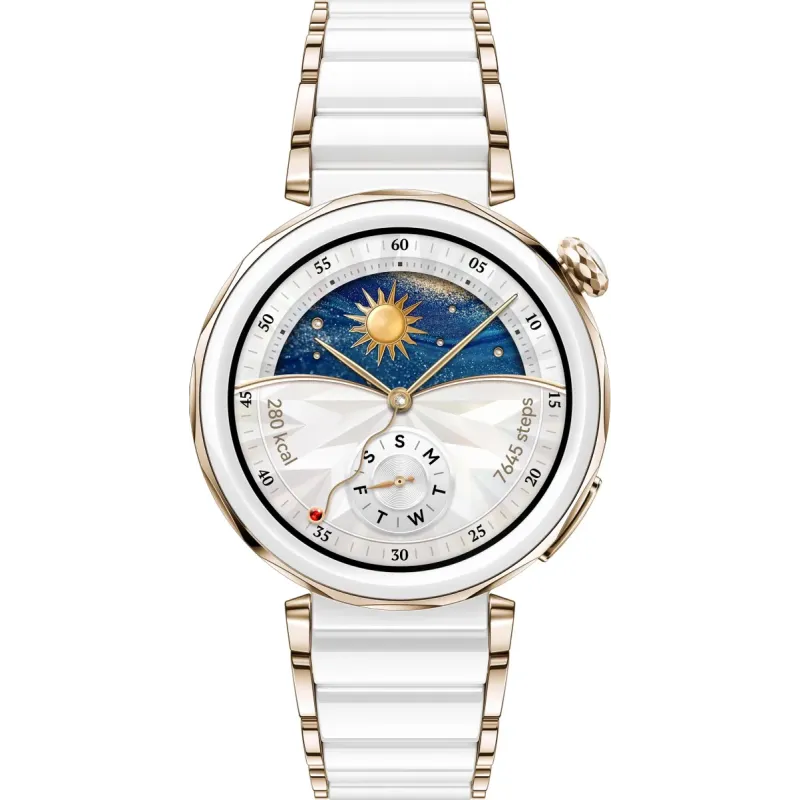 Умные часы Huawei Watch GT 5 Pro, 46 мм, керамический белый