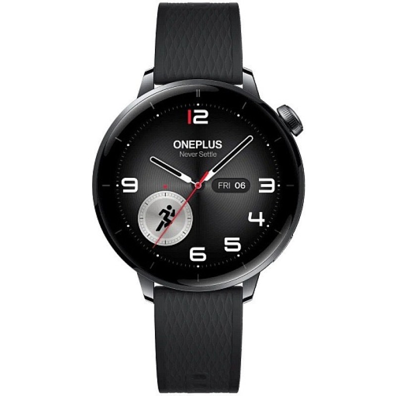 Смарт-часы OnePlus Watch 3, 43 мм, Bluetooth, Black Steel, чёрный стальной