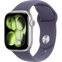 Умные часы Apple Watch Series 11 46mm Silver Aluminum Case with Purple Fog Sport Band (S/M)