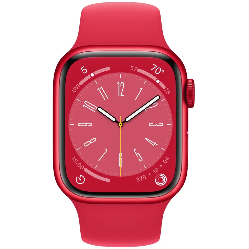 Смарт-часы Apple Watch Series 8 (S/M), 45 мм, Bluetooth, Red, красный