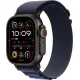 Смарт-часы Apple Watch Ultra 2 2024, 49 мм, LTE, Black Titanium Case with Navy Alpine Loop (L), черный титан с темно-синим ремешком