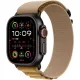 Смарт-часы Apple Watch Ultra 2 2024, 49 мм, LTE, Black Titanium Case with Tan Alpine Loop (S), черный титан с бежевым ремешком