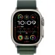 Смарт-часы Apple Watch Ultra 2, 49 мм, LTE, Natural Titanium, титановый корпус натурального цвета с ремешком Dark Green Alpine Loop (S)