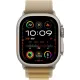 Смарт-часы Apple Watch Ultra 2, 49 мм, LTE, Natural Titanium, титановый корпус натурального цвета с ремешком Tan Alpine Loop (M)