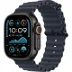 Смарт-часы Apple Watch Ultra 2 2024, 49 мм, LTE, Black Titanium Case with Navy Ocean Band, черный титан с темно-синим ремешком