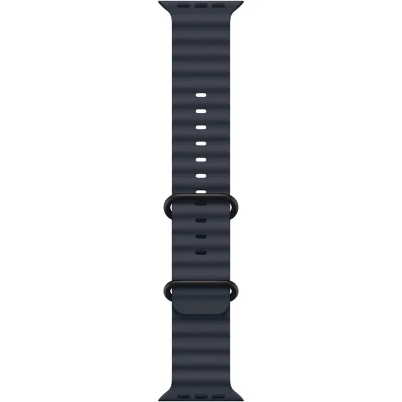 Смарт-часы Apple Watch Ultra 2 2024, 49 мм, LTE, Black Titanium Case with Navy Ocean Band, черный титан с темно-синим ремешком