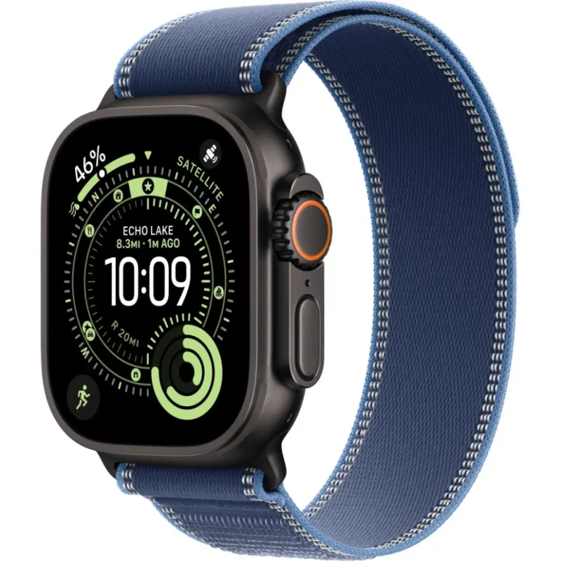 Умные часы Apple Watch Ultra 3 2025 49mm Black Titanium Case with Blue/Bright Blue Trail Loop (M/L)