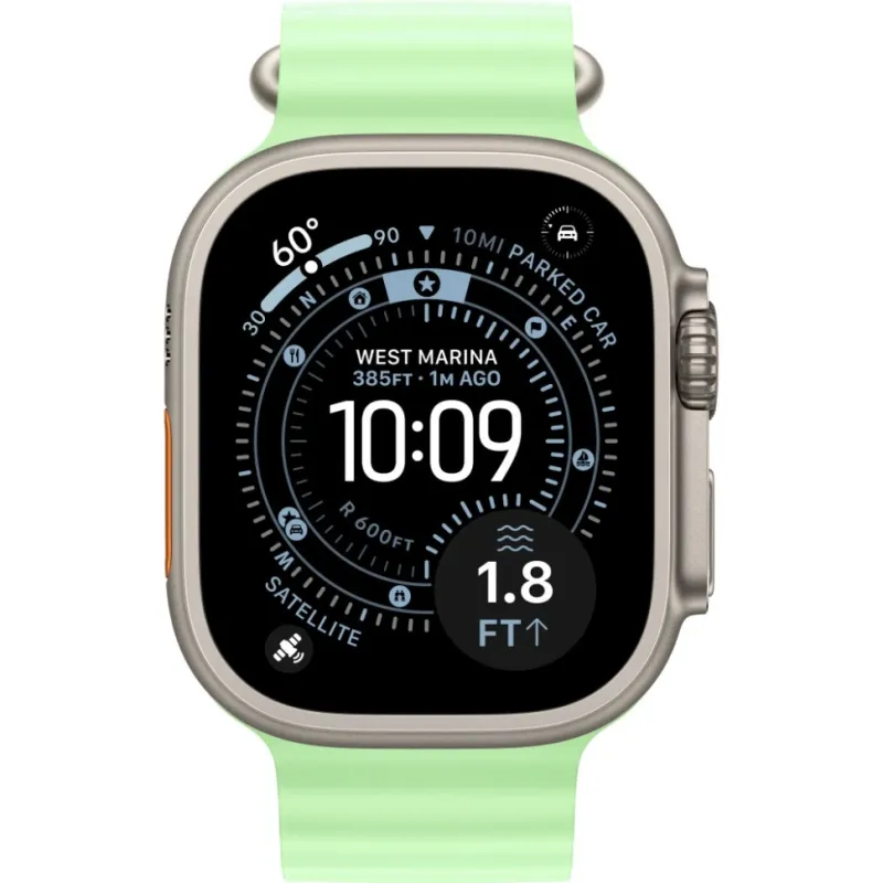 Смарт-часы Apple Watch Ultra 3, 49 мм, LTE, Neon Green, серый титан