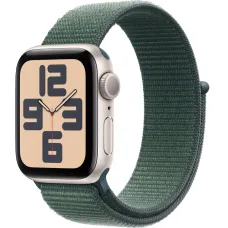 Смарт-часы Apple Watch SE 2024 40mm, Bluetooth, Starlight/Lake Green, золотистый/зеленый
